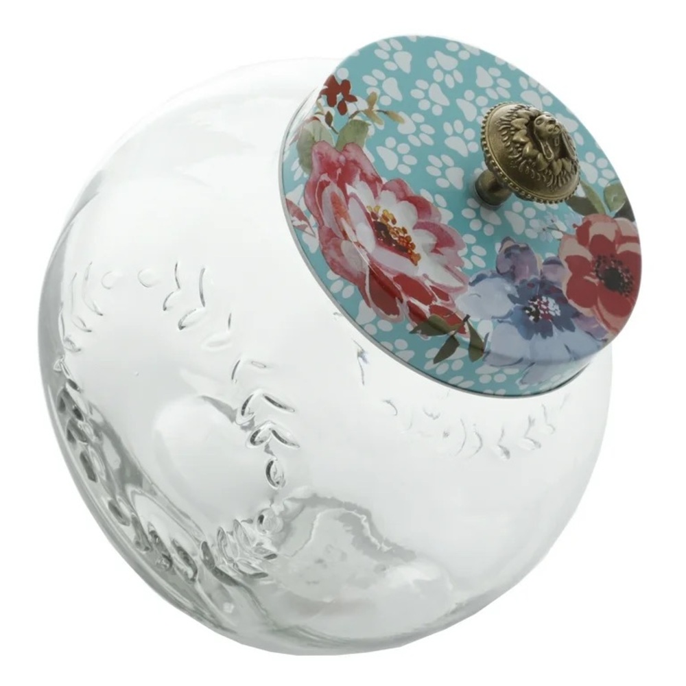 The Pioneer Woman Melody 3.5-Quart Glass Treat Jar: - Picture 2 of 7
